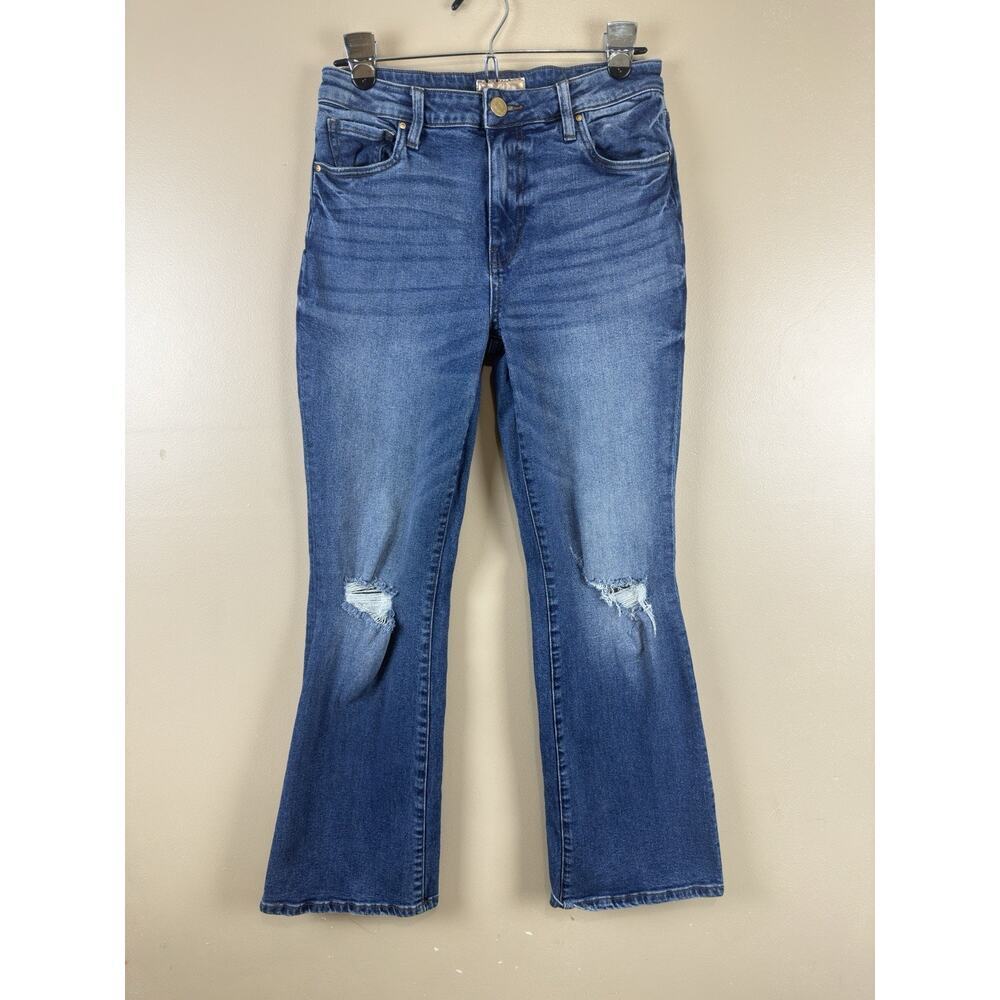 Kut from the Kloth Nadia High Rise Flare Jeans Women’s Size 4 Distressed - Picture 2 of 15